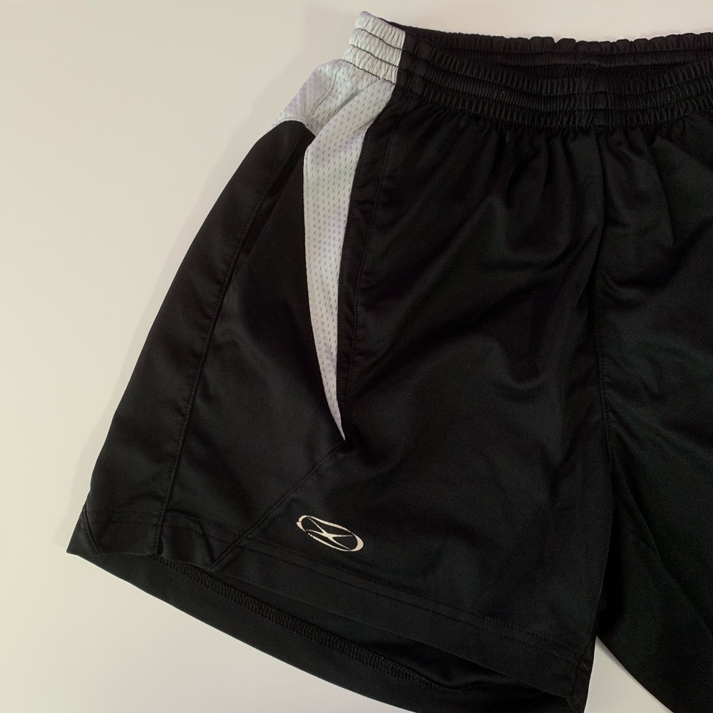 black athletic shorts